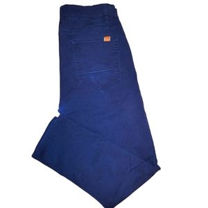 Plaid & Plain Skinny Jeans